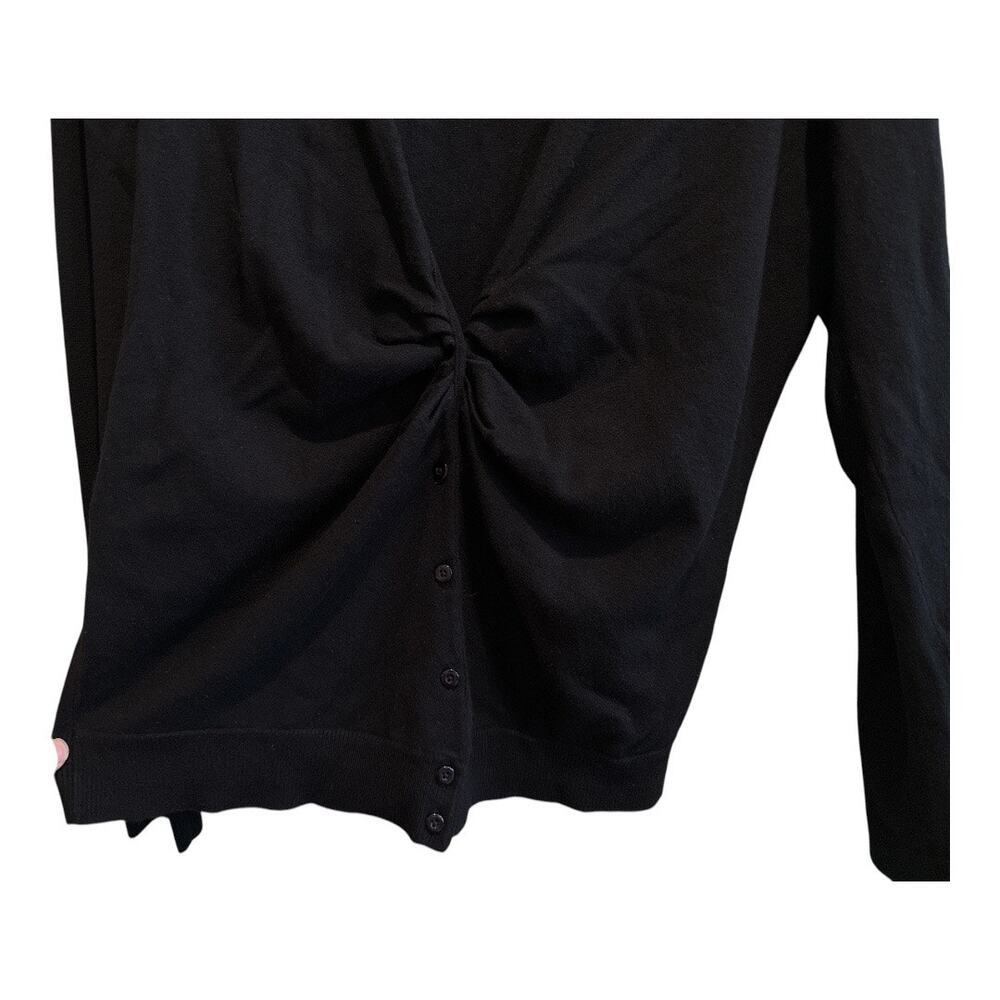 Apostrophe Black Cardigan Size Large - Picture 2 of 6